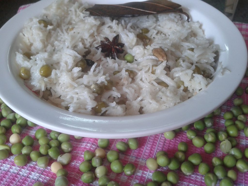 peas pulao recipe