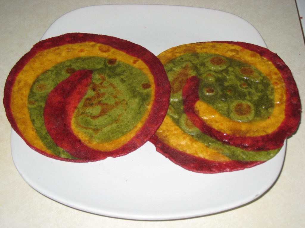 Tri colour poori